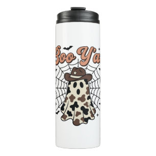 Boo Yall Western Geist Halloween Design Thermosbecher
