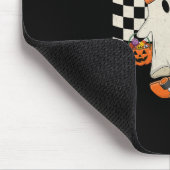 Boo Yeah Ghost Skateboarding Funny Halloween Ghost Mousepad (Ecke)