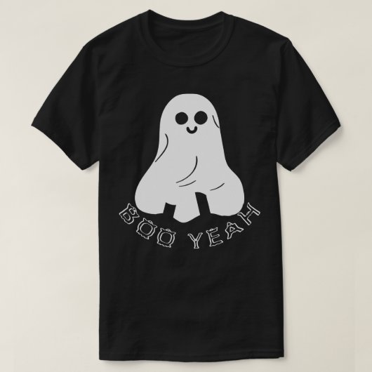 Boo Yeah Halloween Ghost T-Shirt (Design vorne)