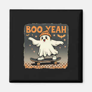 Boo Yeah Halloween Lustiger Gruseliger Geist Skate Magnet