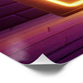 BOO Yellow Halloween Ghost Poster (Ecke)