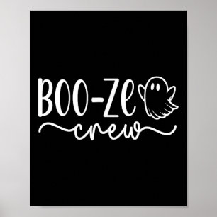 Boo-ze Crew Halloween-Geist-Urlaub-Kreuzfahrt-T-Sh Poster