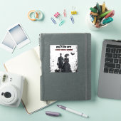 Boo-ze und Fledermäuse Gotische Erwachsene Hallowe Aufkleber (iPad Hülle)