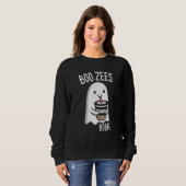 Boo Zees Boba Ghost – Cute Spooky Bubble Tea Fan Sweatshirt (Vorne ganz)