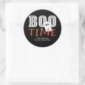 BOO-ZEIT Halloween Ghost Niedlich Gastgeschenk Sti Runder Aufkleber (Tasche)