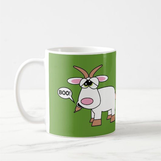 Boo! Ziege Kaffeetasse (Links)