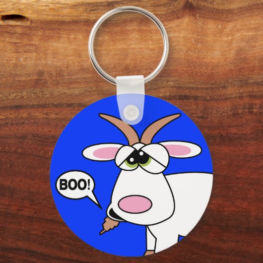 Boo! Ziege Schlüsselanhänger (Vorderseite)