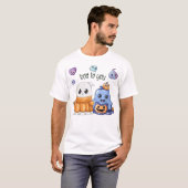 Boo zu dir Hütte glücklich Halloween Beängstigende T-Shirt (Vorne ganz)