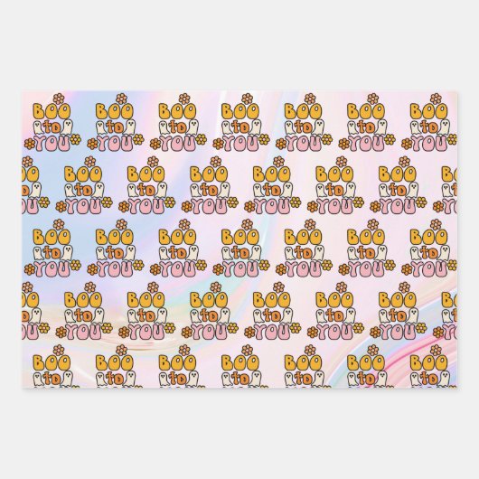 Boo zu dir Niedlich Halloween Geschenkpapier Set (Vorderseite 2)