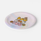 Boo zu dir Niedlich Halloween Pappteller (Schrägansicht)