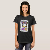 Boo Zurück zur Schule Kleine Miss Messy Bun Girls T-Shirt (Vorne ganz)