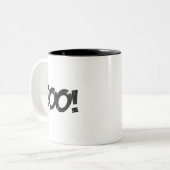 Boo! Zweifarbige Tasse (Vorderseite Links)