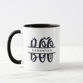 Boobas & Spider Web Custom Monogram Tasse (Links)