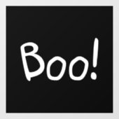 Booblack niedliche handgeschriebene Typografie Hal Fensteraufkleber (Blatt)