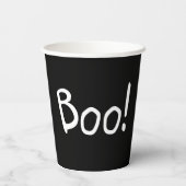 Booblack niedliche handgeschriebene Typografie Hal Pappbecher (Rückseite)