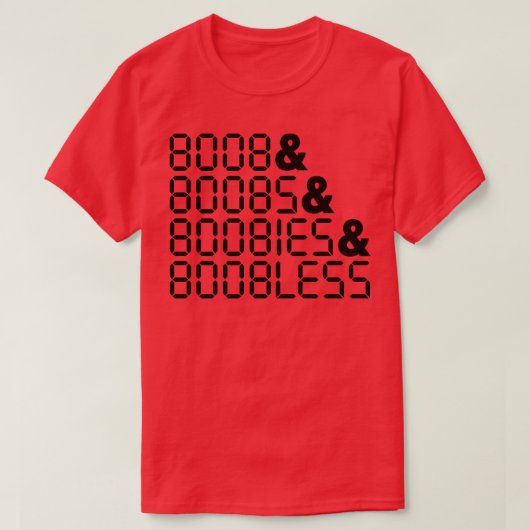 BOOBLESS-Rechner T-Shirt (Design vorne)