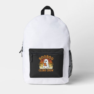 Booboo Clerk Crew Halloween-Geisterdesign_1 Bedruckter Rucksack