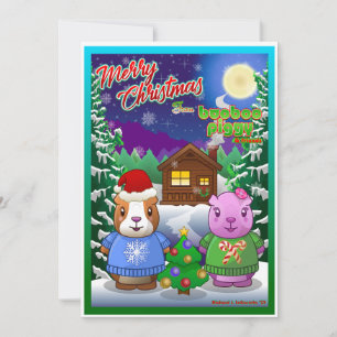 Booboo Piggy Weihnachtskarte 2023 Feiertagskarte