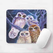 Boobook Owl Familie Mousepad (Mit Mouse)