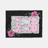 Boo'd Up Ghost Tarot Halloween Funny Ghost Fleecedecke (Vorderseite (Horizontal))