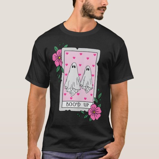 Boo'd Up Ghost Tarot Halloween Funny Ghost T-Shirt (Vorderseite)