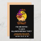 BooF - Bruno der Hexenhund Einladung (Vorne/Hinten)