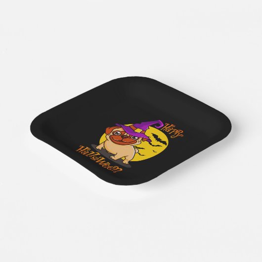 BooF - Bruno der Hexenhund Pappteller (Gewinkelt)