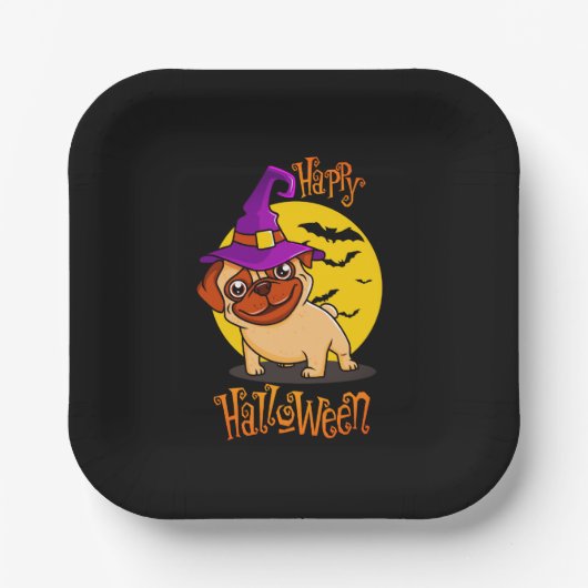 BooF - Bruno der Hexenhund Pappteller (Vorderseite)