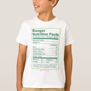 Booger-Nahrungs-Tatsachen T-Shirt