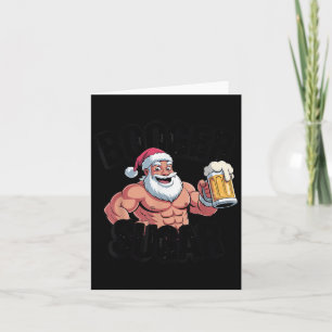 Booger Sugar Santa Funny Weihnachtsmäeme B Karte