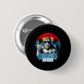 Booger Sugar Sasquatch Funny Gorilla Bigfoot Button (Vorne & Hinten)