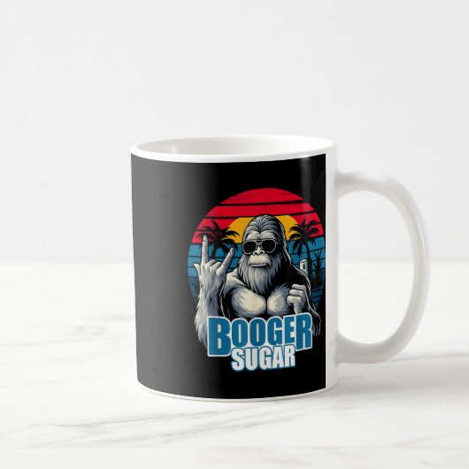 Booger Sugar Sasquatch Funny Gorilla Bigfoot Kaffeetasse (Rechts)