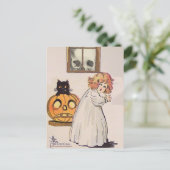 Boogeyman (Vintage Halloween-Karte) Postkarte (Stehend Vorderseite)