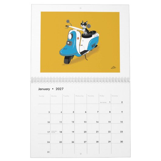 Boogie auf Kalender *reprinted* der Roller-2015 (Jan 2027)