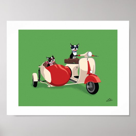 Boogie auf Vespa (mit Rosie) Poster (Vorne)