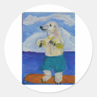 Boogie Board Bear Runder Aufkleber