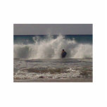 Boogie-Boarding Mauna Kea Freistehende Fotoskulptur<br><div class="desc">15-Fuß-Welle in Hawaii im Januar 2011</div>