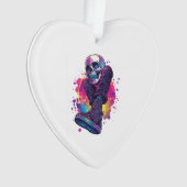 Boogie Bones � Lustiger 70er Disco-Totenkopf Ornament (Vorderseite)