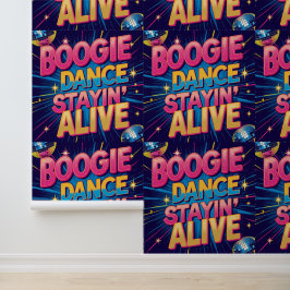 Boogie Dance Stayin'Alive Disco Party Entfernbar Tapete