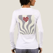 BOOGIE DOWN BROADWAY, Graues Retro Langarmshirt Tri-Blend Shirt (Rückseite)