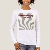 BOOGIE DOWN BROADWAY, Graues Retro Langarmshirt Tri-Blend Shirt (Vorderseite)