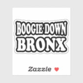 Boogie Down Bronx, NYC Aufkleber (Blatt)