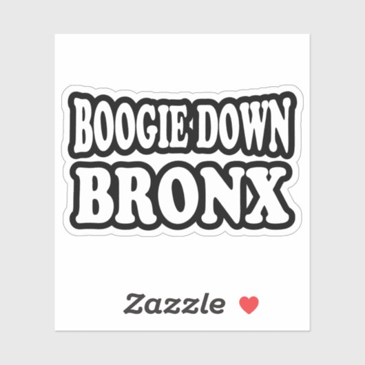 Boogie Down Bronx, NYC Aufkleber (Blatt)