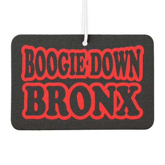 Boogie Down Bronx, NYC Autolufterfrischer (Vorderseite)