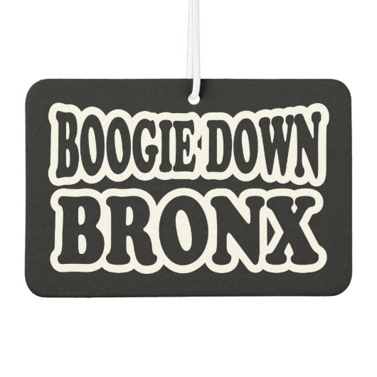 Boogie Down Bronx, NYC Autolufterfrischer (Vorderseite)