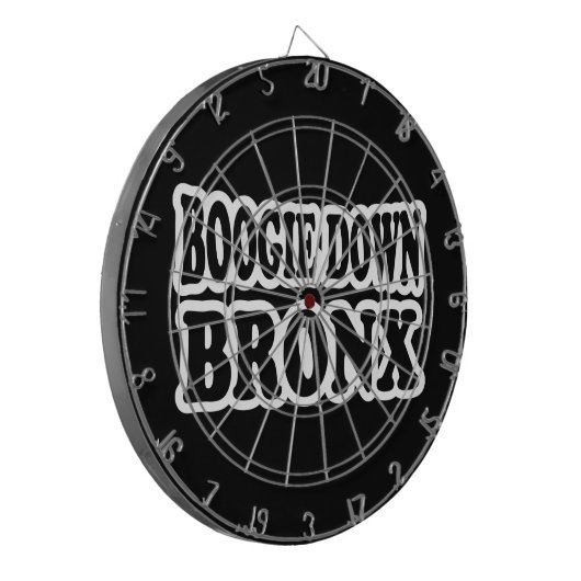 Boogie Down Bronx, NYC Dartscheibe (Vorderseite Links)