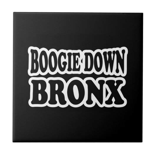 Boogie Down Bronx, NYC Fliese (Vorderseite)