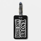 Boogie Down Bronx, NYC Gepäckanhänger (Rückseite vertikal)