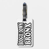 Boogie Down Bronx, NYC Gepäckanhänger (Rückseite vertikal)