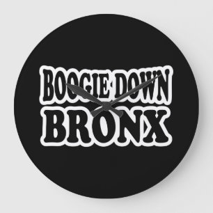 Boogie Down Bronx, NYC Große Wanduhr